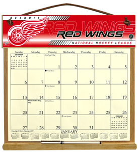 Detroit Redwings Calendar Holder